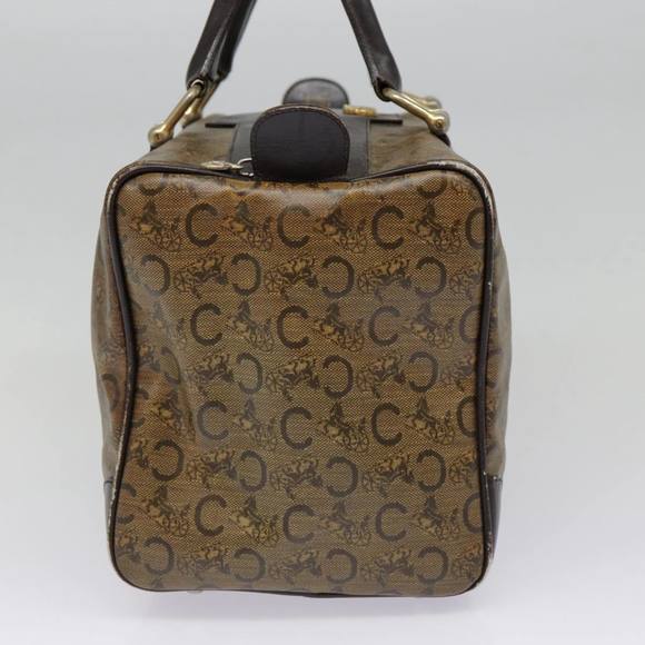 CELINE C Macadam Canvas Hand Bag Brown Gold Auth 88971 - Picture 5 of 16